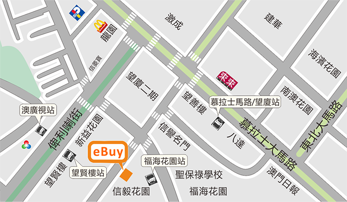 望廈(信毅店)地圖