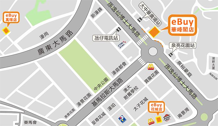 氹仔(華峰閣店)地圖