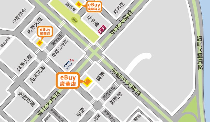 黑沙環(廣華店)地圖