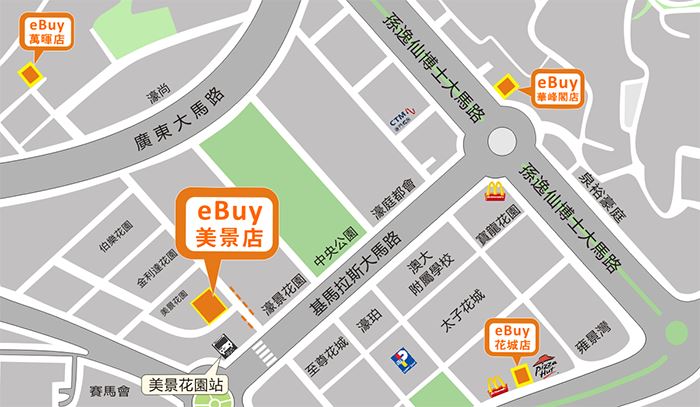 氹仔(美景店)地圖