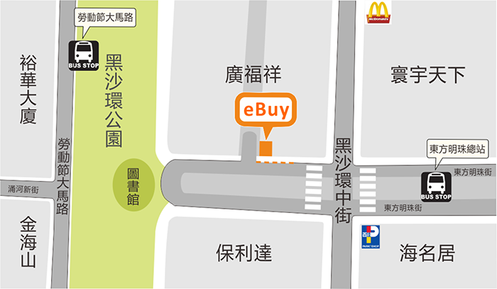 黑沙環(廣福祥店)地圖